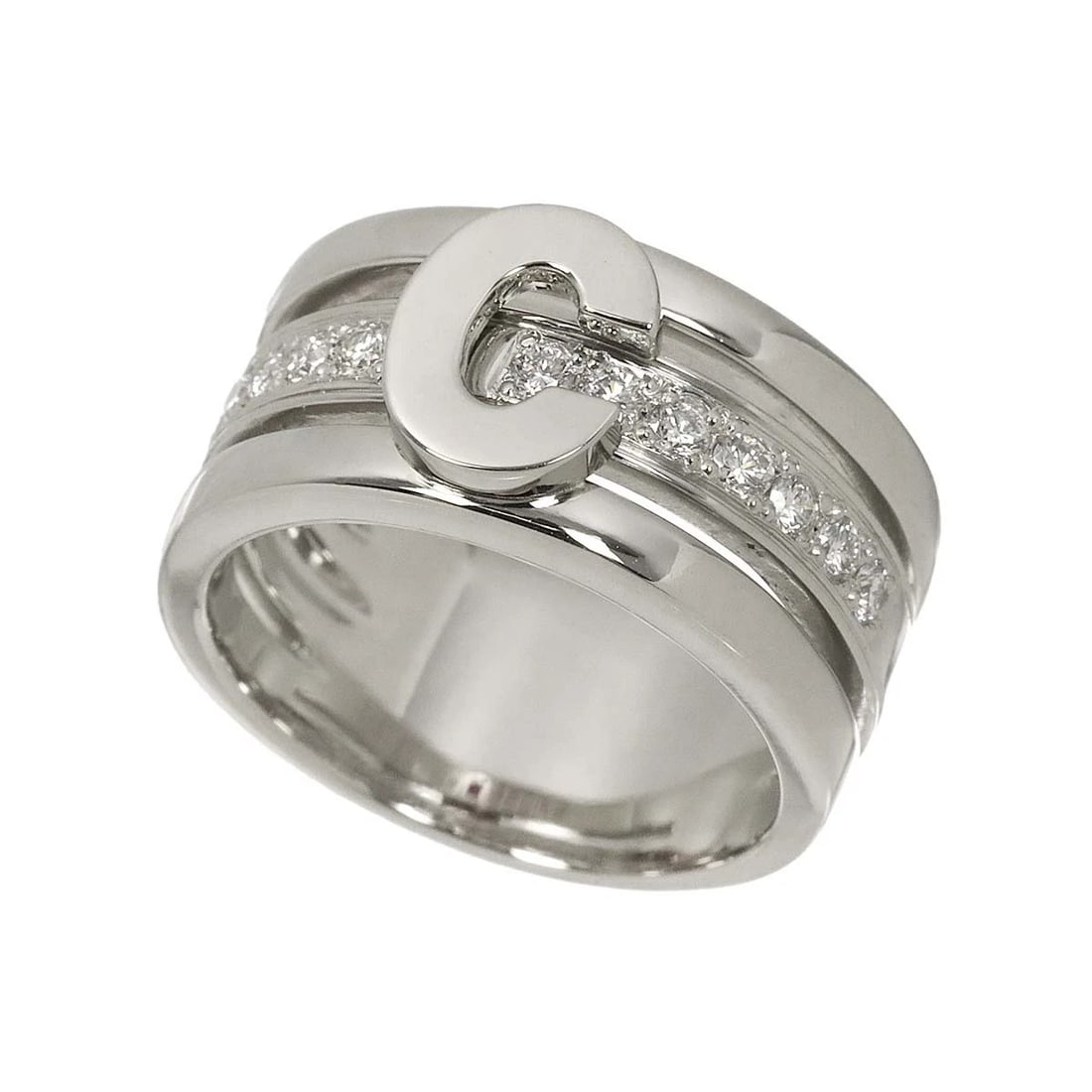 CELINE DIAMOND RUBY RING PT PLATINUM - 4