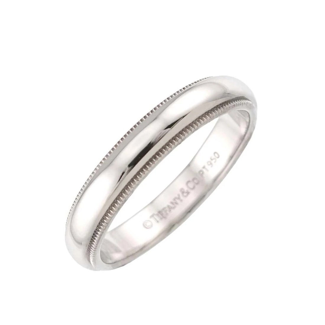 TIFFANY CO. MILGRAIN BAND RING PT PLATINUM: TIFFANY Co. Milgrain Band Ring Pt Platinum Brand: TIFFANY Co. Type/Style: Ring Material: Platinum Color: Platinum Size: 9(US) Accessories: None Accessories Notice: When purchasing pre-owned goods,