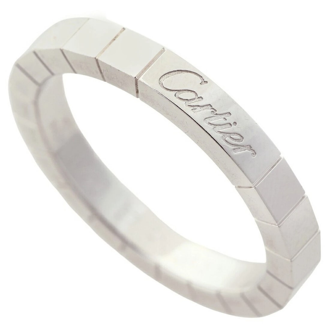 CARTIER LANIERES RING: Cartier Lanieres Ring Brand: Cartier Type/Style: Band ring Material: Color: White gold Size: 8.5 US Accessories: None Accessories Notice: When purchasing pre-owned goods, please refer to the photos