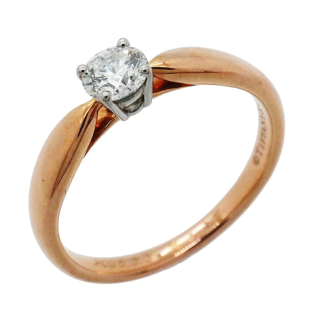 TIFFANY & CO. HARMONY RING 1PD (18KPG) PINK GOLD: Tiffany & Co. Harmony Ring, 1PD (18KPG) Pink Gold Brand: Tiffany Type/Style: Band ring Material: Color: Pink gold Size: 3.5 US Accessories: None Accessories Notice: When purchasing pre-owned goods,