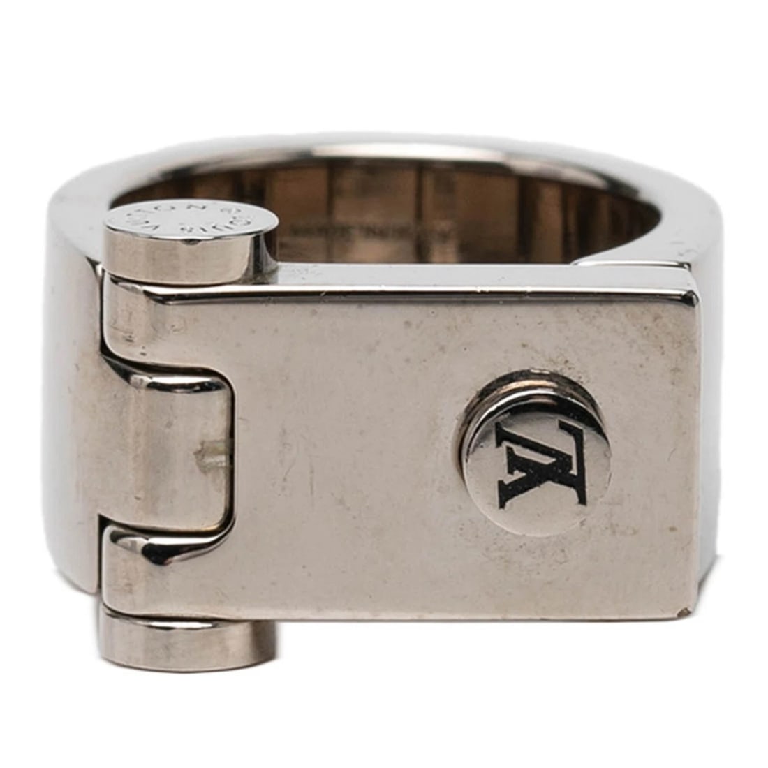 LOUIS VUITTON MONOGRAM LOGO HINGED LOCK RING - 2