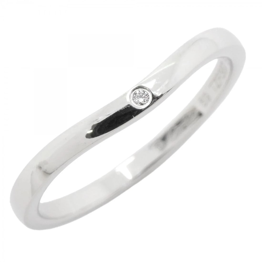 CARTIER BALLERINA RING 3PD PT950 PLATINUM: Cartier Ballerina Ring, 3PD, Pt950 Platinum Brand: Cartier Type/Style: Band ring Material: Color: None Size: 9.5 US Accessories: None Accessories Notice: When purchasing pre-owned goods, please refer