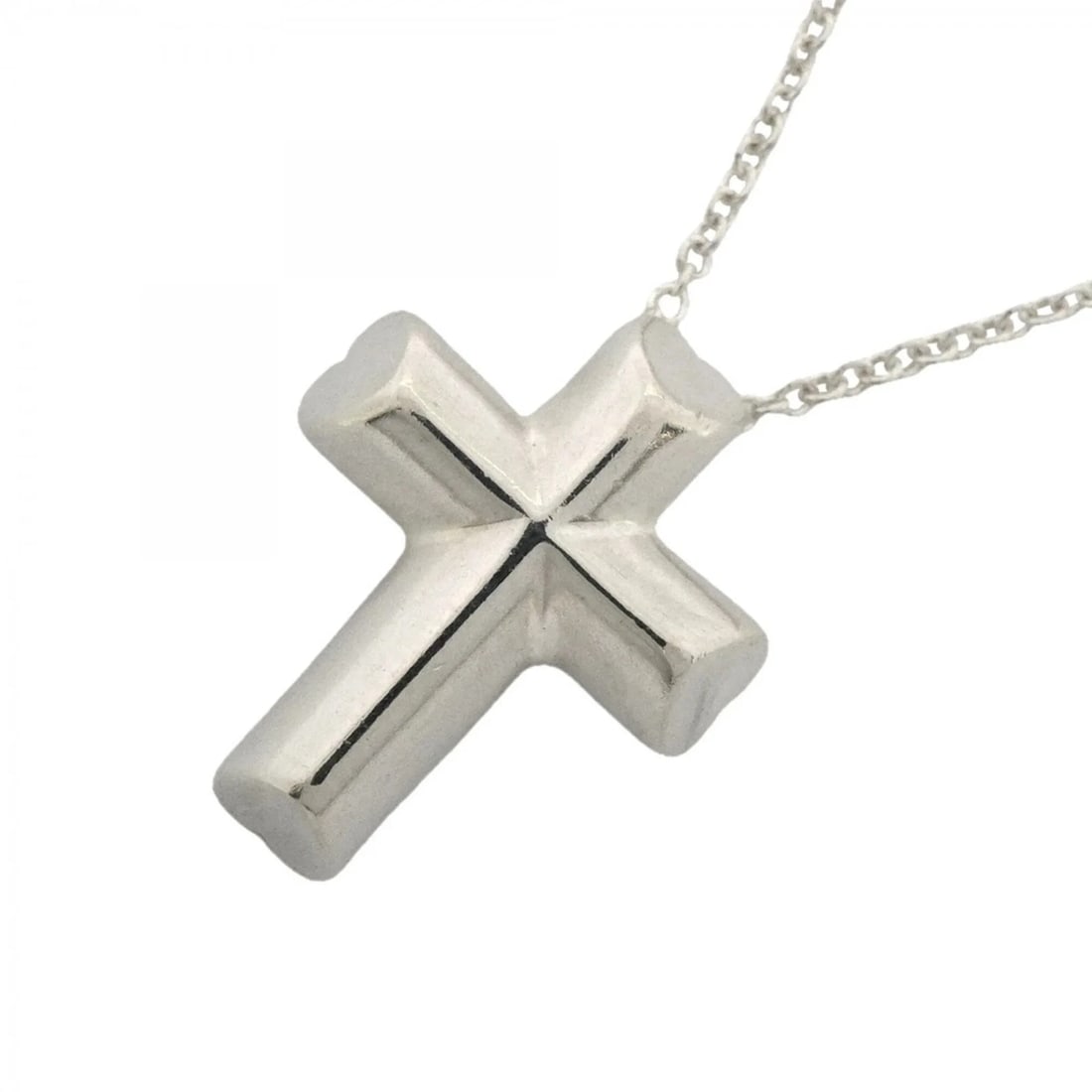 TIFFANY & CO. TENDERNESS HEART CROSS NECKLACE