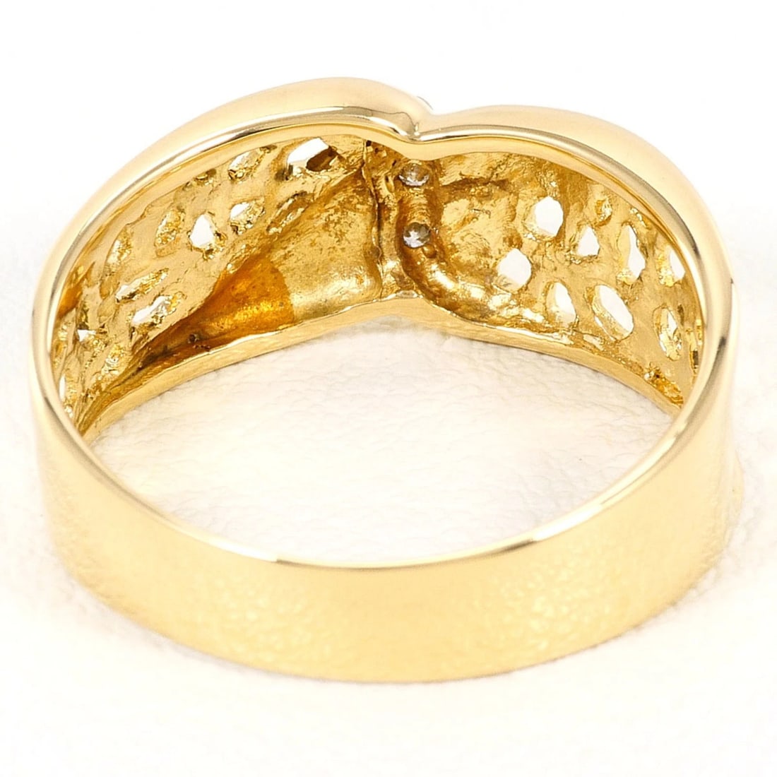 18K YELLOW GOLD RING - 4
