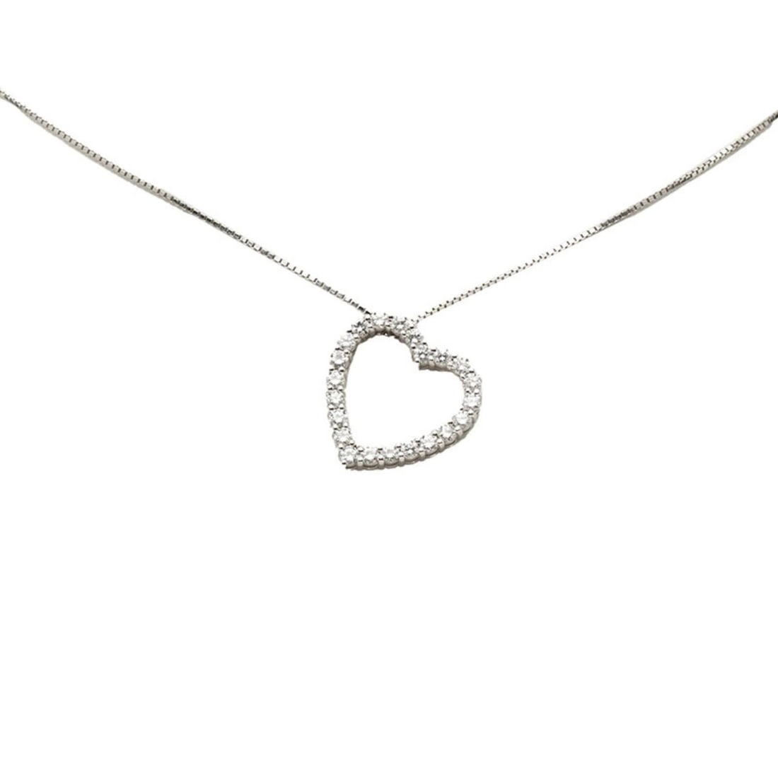 Gucci Heart Motif Diamond Pendant Necklace, 18K White Gold, Women's: Gucci Heart Motif Diamond Pendant Necklace, 18K White Gold, Women's Brand: Gucci Type/Style: Pendant necklace Material: White gold (18K), Main Stone natural Color: White gold Size: Neck Circumference 