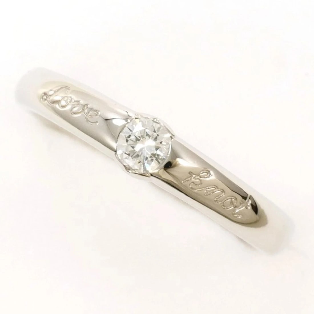 Platinum 900 Ring with Diamond and Sapphire