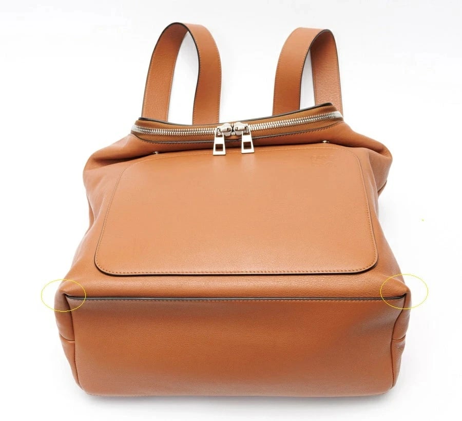 LOEWE GOYA BACKPACK BROWN - 4