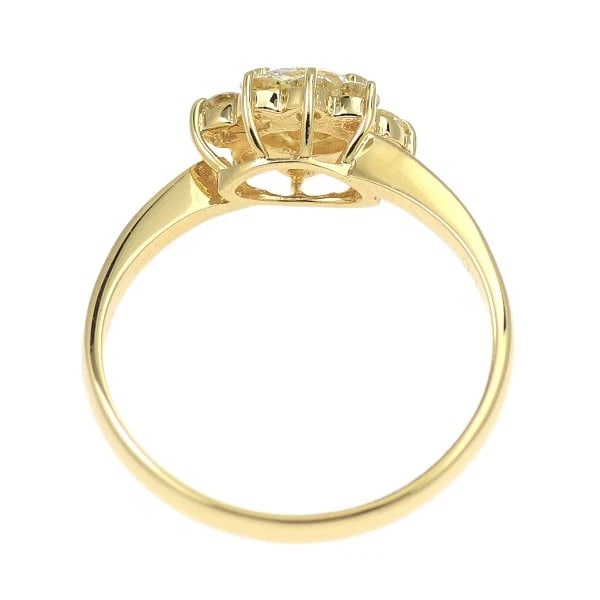 K18YG diamond ring - 2