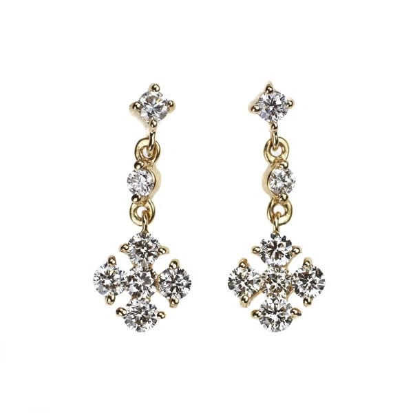 K18YG diamond earring: K18YG diamond earring Brand: None Type/Style: piercing Material: K18YG, Color: YG Size: Length/Width/Diameter13.9 Accessories: None Accessories Notice: When purchasing pre-owned goods, ple