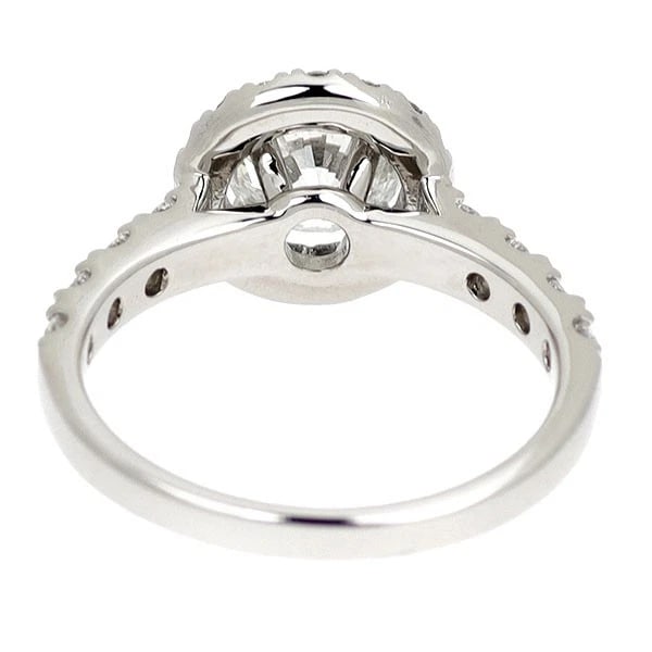 Pt900 diamond ring - 3