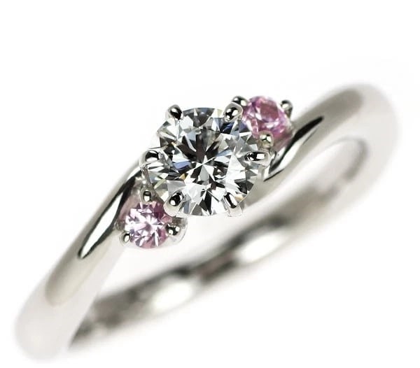 Pt950 Diamond Pink Sapphire Ring: Pt950 Diamond Pink Sapphire Ring Brand: None Type/Style: ring Material: Pt950, Color: PT Size: 4US Accessories: None Accessories Notice: When purchasing pre-owned goods, please refer to the photos of