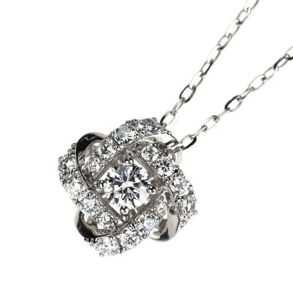 Pt950/ Pt850 Diamond Pendant Necklace: Pt950/ Pt850 Diamond Pendant Necklace Brand: None Type/Style: pendant necklace Material: Pt950/ Pt850, Color: PT Size: Necklace: Chain Length ?45.5 Length/Width/Diameter12.7 Accessories: None