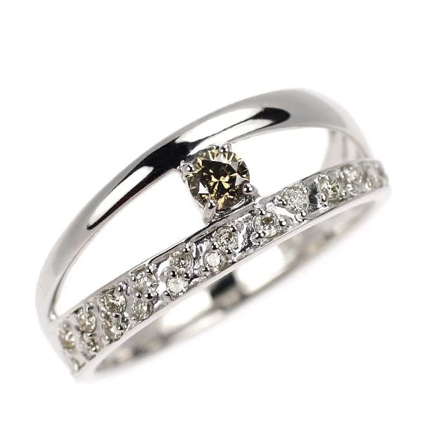 K10WG diamond ring: K10WG diamond ring Brand: None Type/Style: ring Material: K10WG, Color: WG Size: 4.5US Accessories: None Accessories Notice: When purchasing pre-owned goods, please refer to the photos of the items