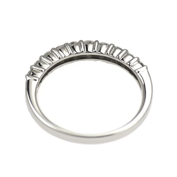 Pt900 diamond ring half eternity - 2