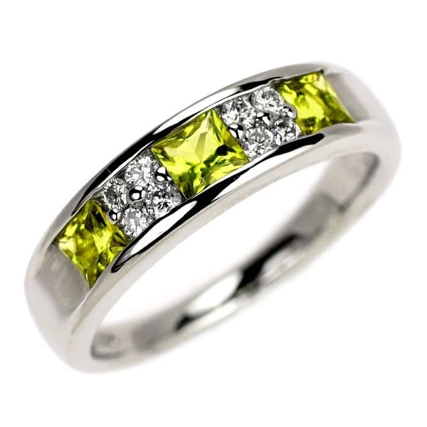 Pt900 Canary Yellow Tourmaline Diamond Ring: Pt900 Canary Yellow Tourmaline Diamond Ring Brand: None Type/Style: ring Material: Pt900, Main Stone tourmaline Color: PT Size: 6US Accessories: None Accessories Notice: When purchasing pre-owned