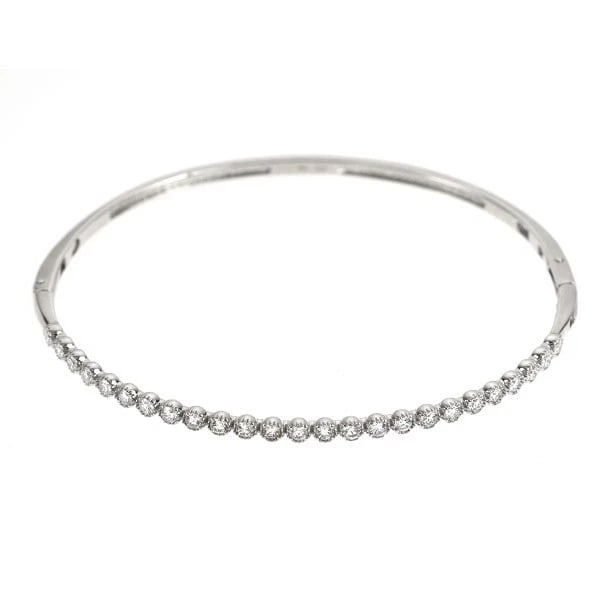 K18WG diamond bangle (1 of 3)