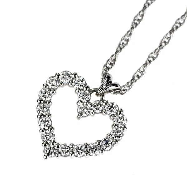 Royal Asher Pt900/ Pt850 Diamond Pendant Necklace (1 of 2)