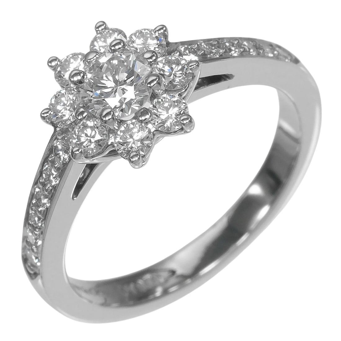 TIFFANY&Co. flora Ring Pt950Platinum/diamond: TIFFANY&Co. flora Ring Pt950Platinum/diamond Brand: TIFFANY&Co. Type/Style: Ring Material: Pt950Platinum, Main Stone Natural Color: None Size: 3.9 US Accessories: None Accessories Notice: