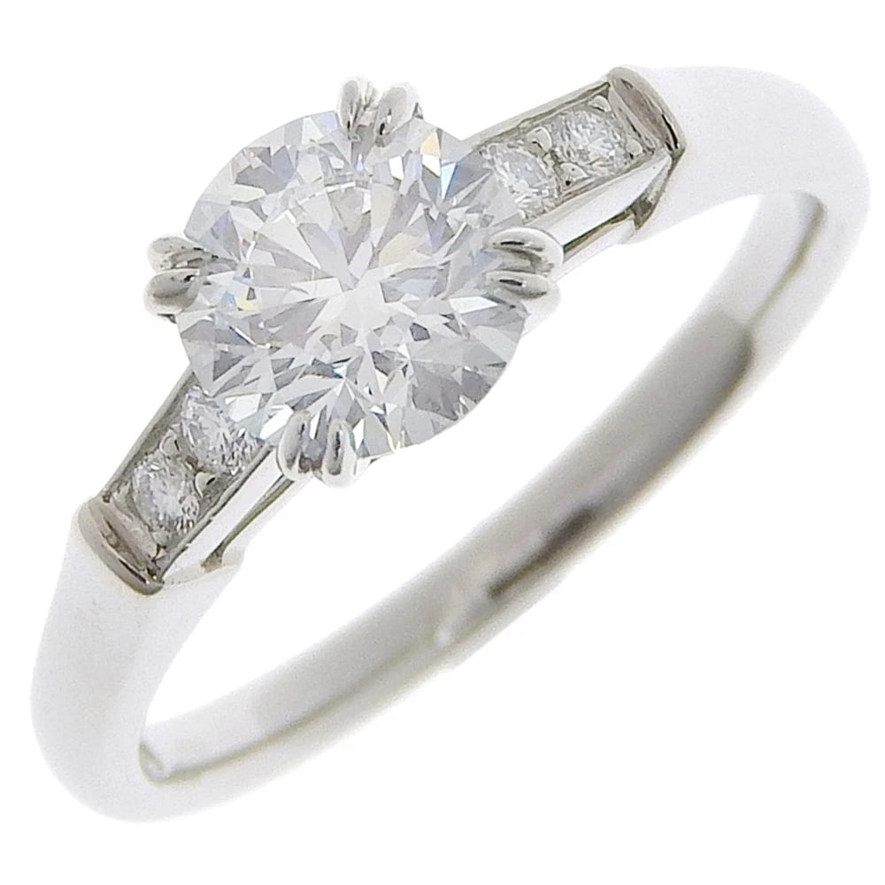 HARRY WINSTON Round Ring Tristo Pt950Platinum/diamond: HARRY WINSTON Round Ring Tristo Pt950Platinum/diamond Brand: HARRY WINSTON Type/Style: Ring Material: Pt950Platinum, Main Stone Natural Color: Silver Size: 5.4 US Accessories: None Accesso