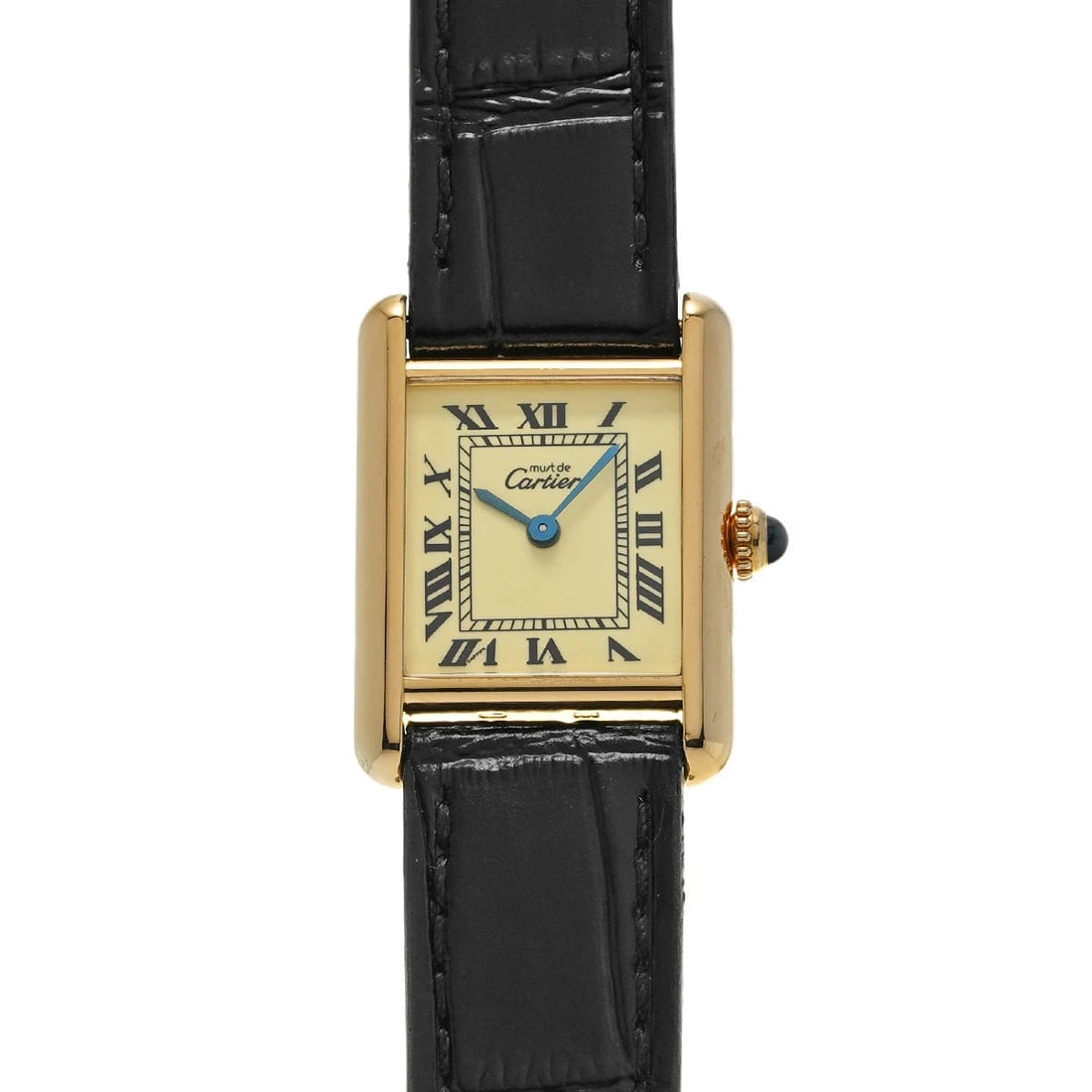 CARTIER MAST TANK VERMEIL WATCH: CARTIER Mast Tank Vermeil watch Brand: CARTIER Type/Style: Wristwatch Material: Case Material Vermeil Color: Dial Color ivory Size: Case: Height/28mm Width/20.5mm Wrist Circumference: 14cm?17.5cm