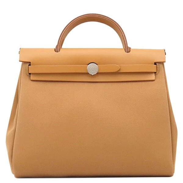 HERMES HERBAG ZIP PM 31 RETOURNE HANDBAG SHOULDER BAG: Hermes Herbag Zip PM 31 Retourne Handbag Shoulder Bag Brand: Hermes Type/Style: Bag Material: Exterior Material Toile Officier Canvas / Vache Hunter Leather Color: Exterior Color Naturel Sable / Dune 