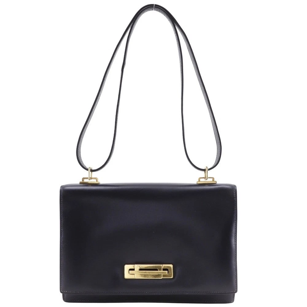 HERMES SHOULDER BAG FLAP GOLD PLATED HARDWARE K (1 of 3)
