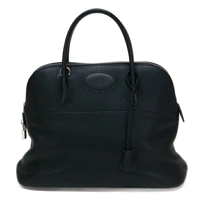 HERMES BOLIDE 31 HANDBAG SHOULDER BAG: Hermes Bolide 31 Handbag Shoulder Bag Brand: Hermes Type/Style: Bag Material: Exterior Material Taurillon Clemence Leather Color: Exterior Color Noir Black Size: Height 9.8inches (25cm) Width 12.2inch