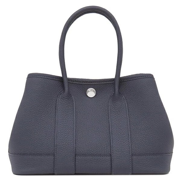 HERMES NEO GARDEN 23 HANDBAG TOTE BAG: Hermes Neo Garden 23 Handbag Tote Bag Brand: Hermes Type/Style: Bag Material: Exterior Material Negonda Leather Color: Exterior Color Navy Blue Nuit Size: Height: 6.1 inches (15.5 cm) Width: 9.4 inche