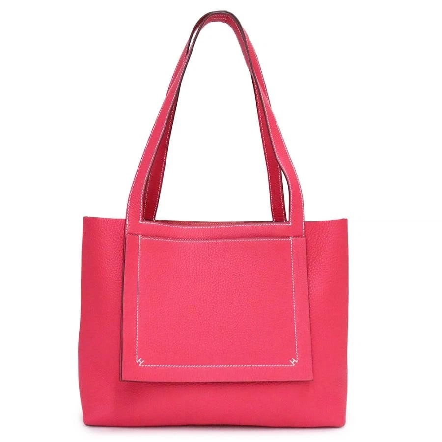 HERMES CABASELLIER 31 TOTE BAG: Hermes Cabasellier 31 Tote Bag Brand: Hermes Type/Style: Bag Material: Exterior Material Taurillon Clemence Leather Color: Exterior Color Rose Extreme Pink Size: Height: 9.8 inches (25 cm) Width: 12.2