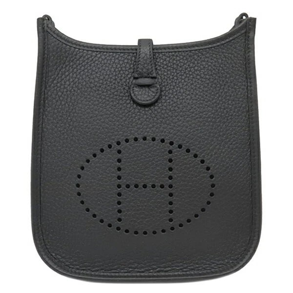 HERMES EVELYNE TPM 16 AMAZON SHOULDER BAG: Hermes Evelyne TPM 16 Amazon Shoulder Bag Brand: Hermes Type/Style: Bag Material: Exterior Material Taurillon Clemence Leather Color: Exterior Color Black Size: Height: 7.7 inches (19.5cm) Width: 6.3 