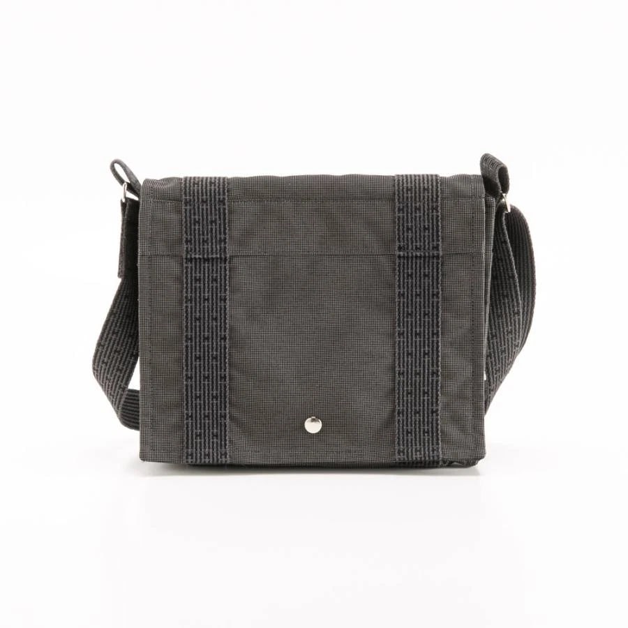 HERMES SHOULDER BAG HERLINE BASSAS PM CANVAS GRAY (1 of 6)