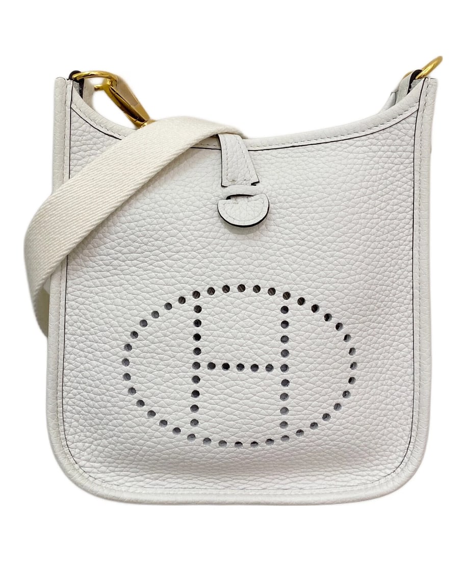 HERMES EVELYNE TPM WHITE SHOULDER BAG (1 of 3)