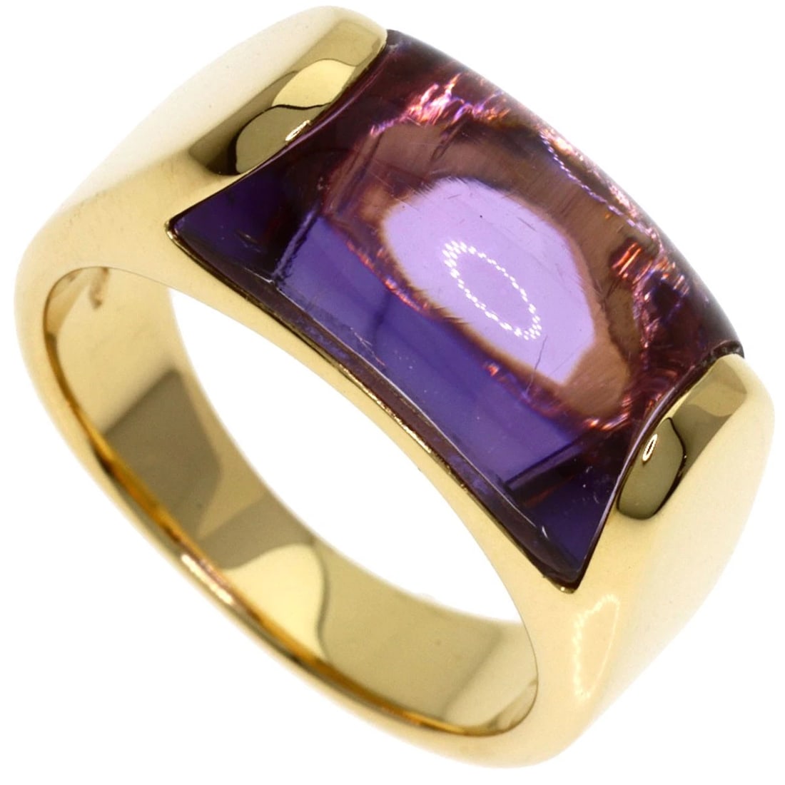 BVLGARI TRONCHETTO AMETHYST RING K18 YELLOW GOLD (1 of 7)