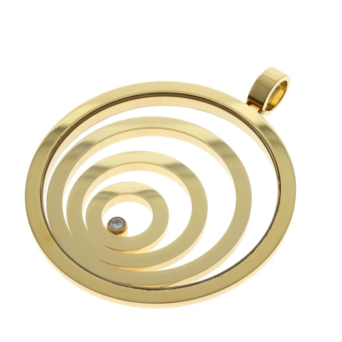 CHOPARD DIAMOND PENDANT TOP K18 YELLOW GOLD (1 of 3)
