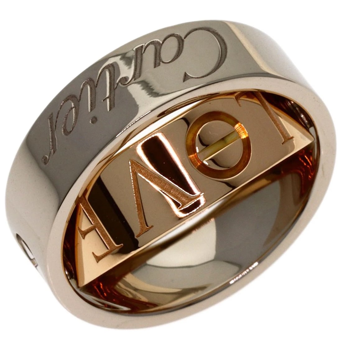 CARTIER RING K18 WHITE GOLD 18K PINK GOLD