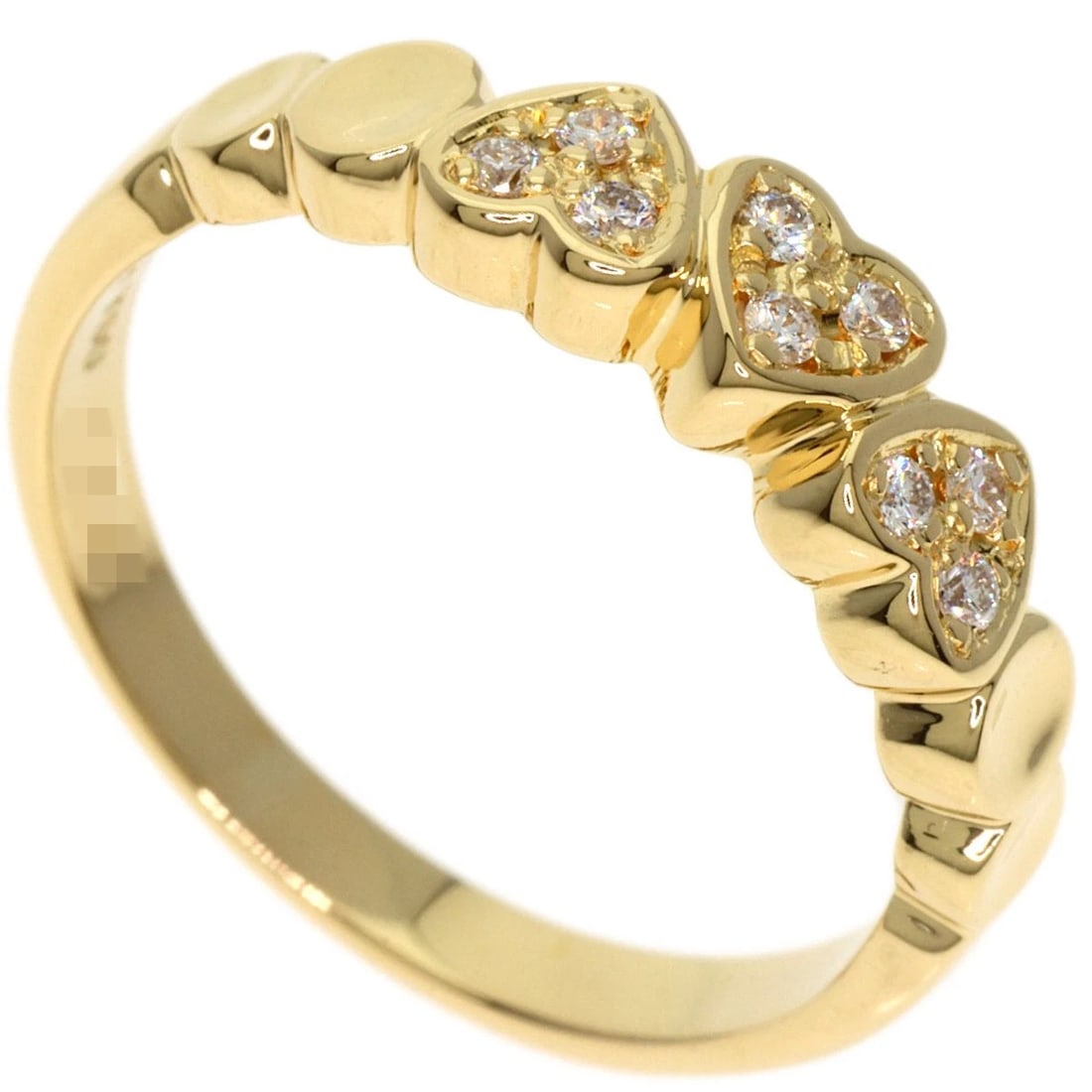 DIOR DIAMOND RING K18 YELLOW GOLD: Dior Diamond Ring K18 Yellow Gold Brand: Dior Type/Style: Ring Material: K18 Yellow Gold Color: Gold Size: 3.25(US) Accessories: None Accessories Notice: When purchasing pre-owned goods, please refer