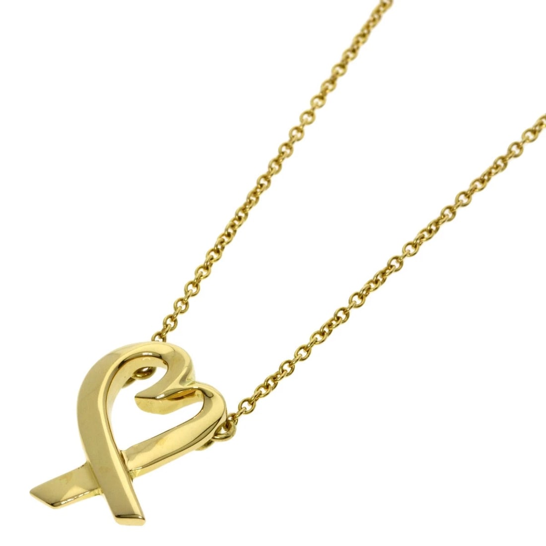 TIFFANY&CO. NECKLACE K18 YELLOW GOLD: TIFFANY&Co. Necklace K18 Yellow Gold Brand: TIFFANY&Co. Type/Style: Necklace Material: K18 Yellow Gold Color: Gold Size: Chain Length:16.7inch/42.5cm Chain Width:0.4inch/1mm Top Size:0.5inch/13.7x9.8x