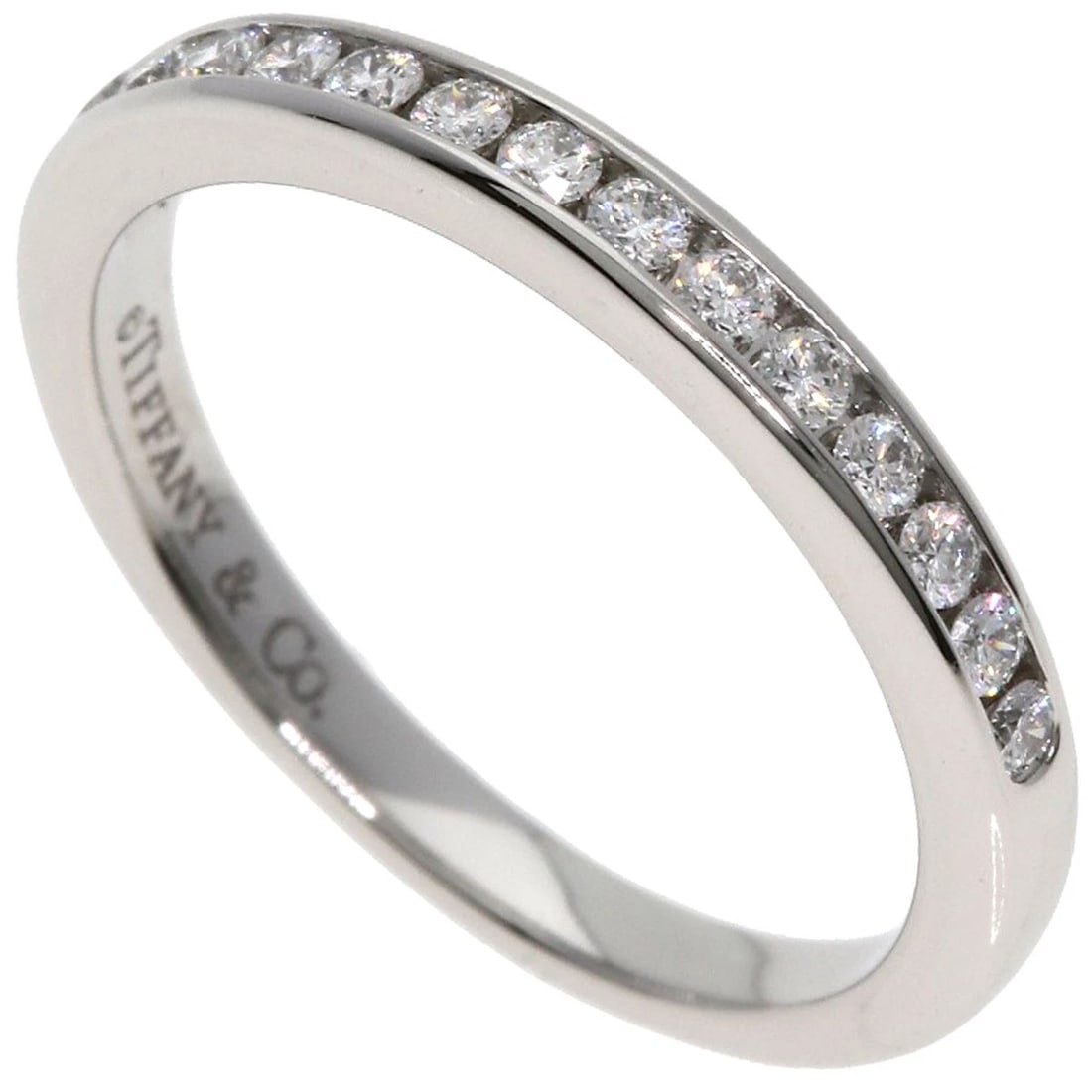 TIFFANY&CO. DIAMOND RING PLATINUM PT950: TIFFANY&Co. Diamond Ring Platinum PT950 Brand: TIFFANY&Co. Type/Style: Ring Material: Platinum PT950 Color: Silver Size: 4(US) Accessories: None Accessories Notice: When purchasing pre-owned goods,