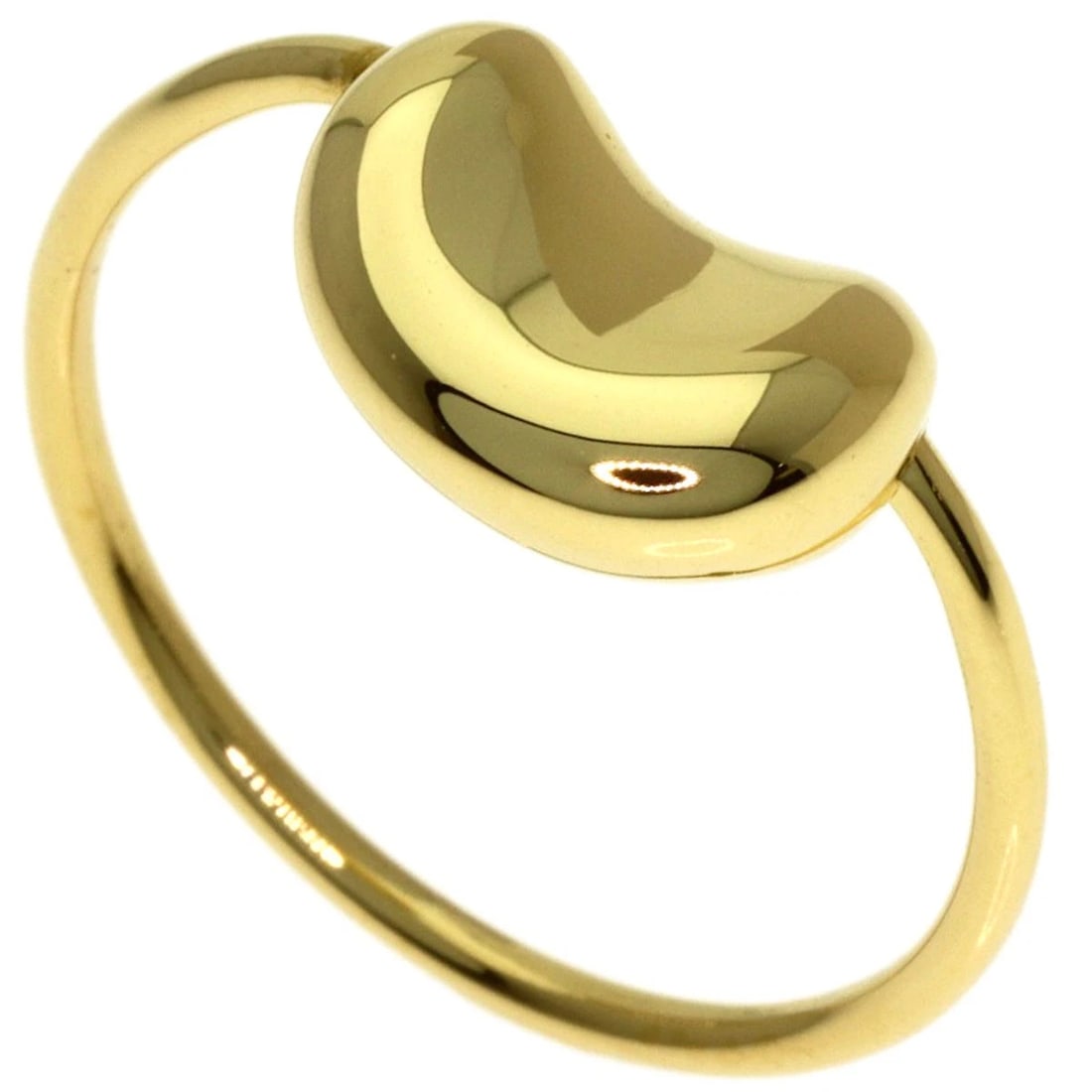 TIFFANY&CO. BEAN RING K18 YELLOW GOLD: TIFFANY&Co. Bean Ring K18 Yellow Gold Brand: TIFFANY&Co. Type/Style: Ring Material: K18 Yellow Gold Color: Gold Size: 6.25(US) Accessories: None Accessories Notice: When purchasing pre-own