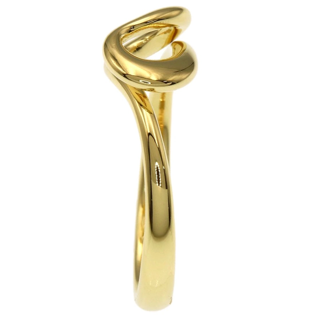 TIFFANY&CO. OPEN WAVE RING K18 YELLOW GOLD: TIFFANY&Co. Open wave Ring K18 Yellow Gold Brand: TIFFANY&Co. Type/Style: Ring Material: K18 Yellow Gold Color: Gold Size: 5(US) Accessories: None Accessories Notice: When purchasing pre-o