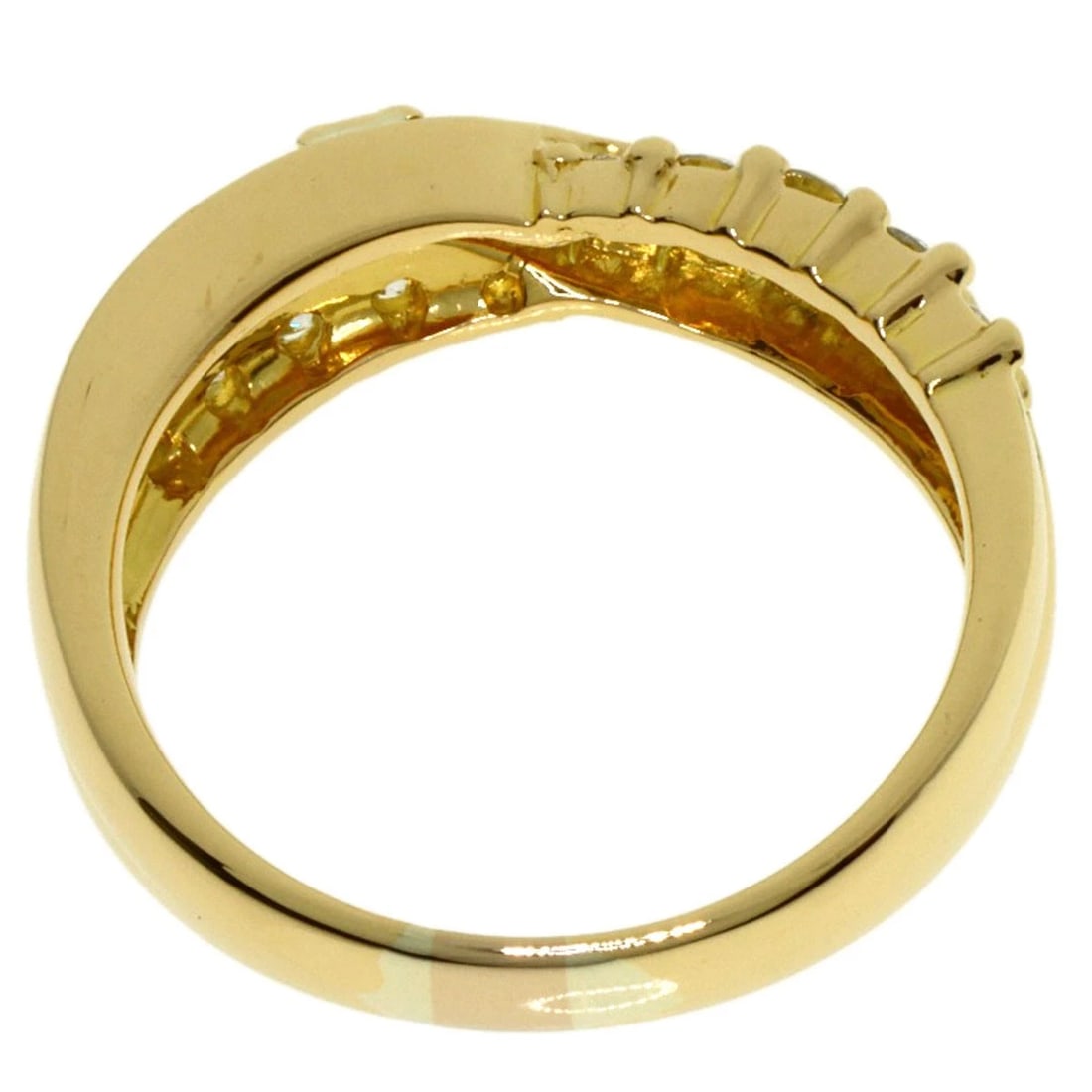 CELINE DIAMOND RING K18 YELLOW GOLD - 2