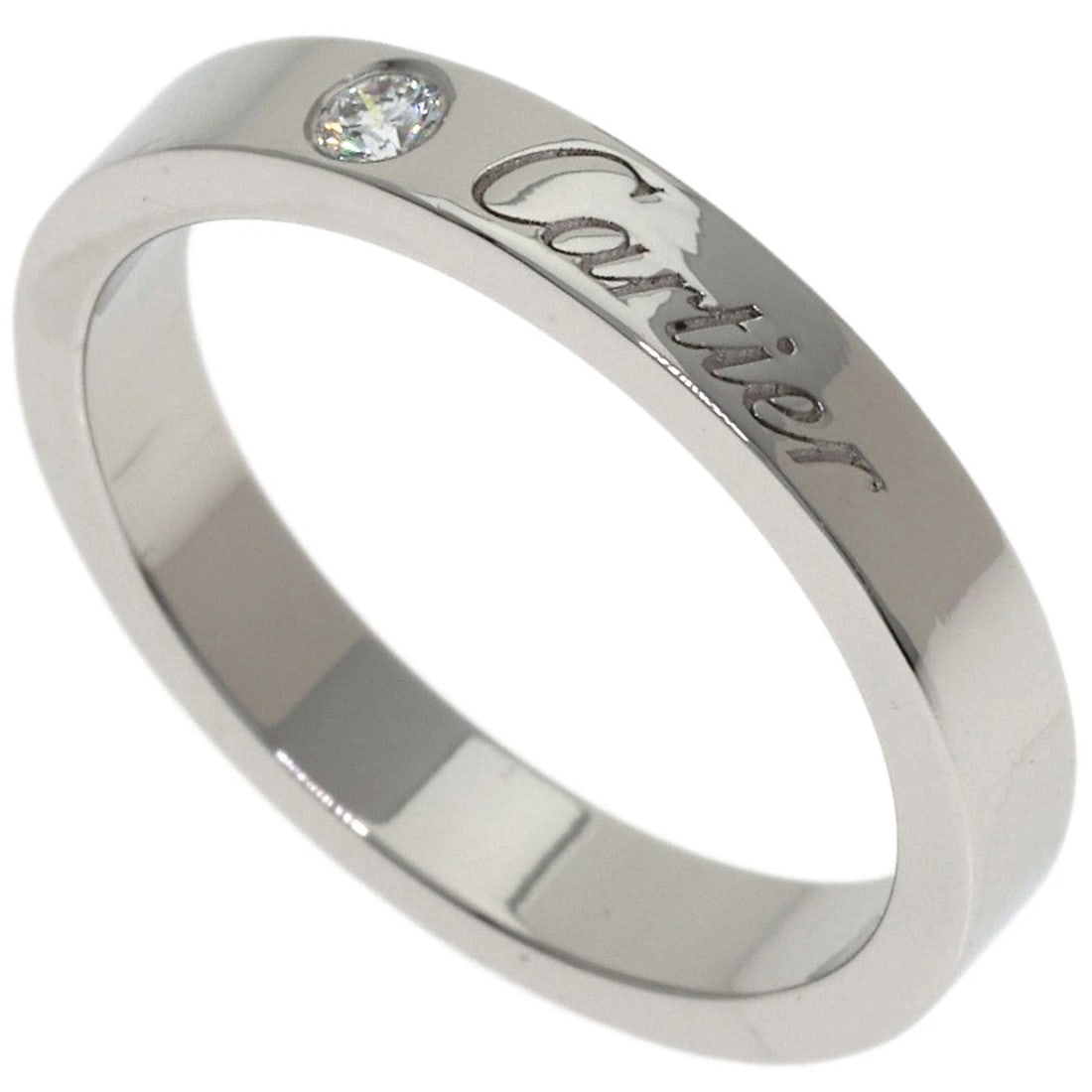 CARTIER DIAMOND RING PLATINUM PT950: CARTIER Diamond Ring Platinum PT950 Brand: CARTIER Type/Style: Ring Material: Platinum PT950 Color: Silver Size: 5.25(US) Accessories: None Accessories Notice: When purchasing pre-owned go