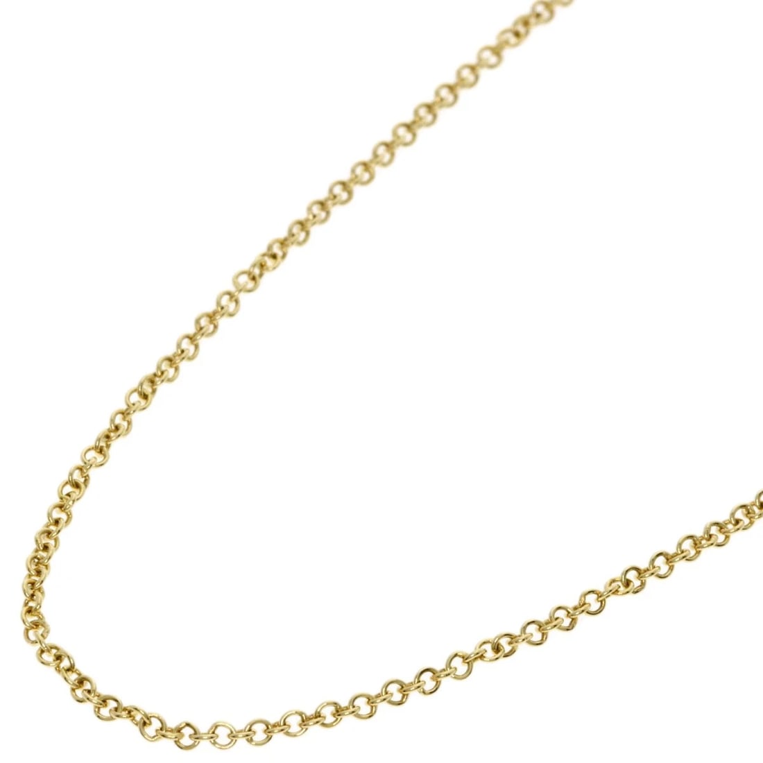 TIFFANY&CO. CHAIN NECKLACE K18 YELLOW GOLD: TIFFANY&Co. Chain Necklace K18 Yellow Gold Brand: TIFFANY&Co. Type/Style: Necklace Material: K18 Yellow Gold Color: Gold Size: Chain Length:15.7inch/40cm Chain Width:0.5inch/1.3mm Accessories: Non