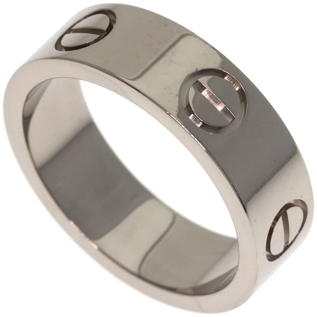 CARTIER LOVE RING K18 WHITE GOLD