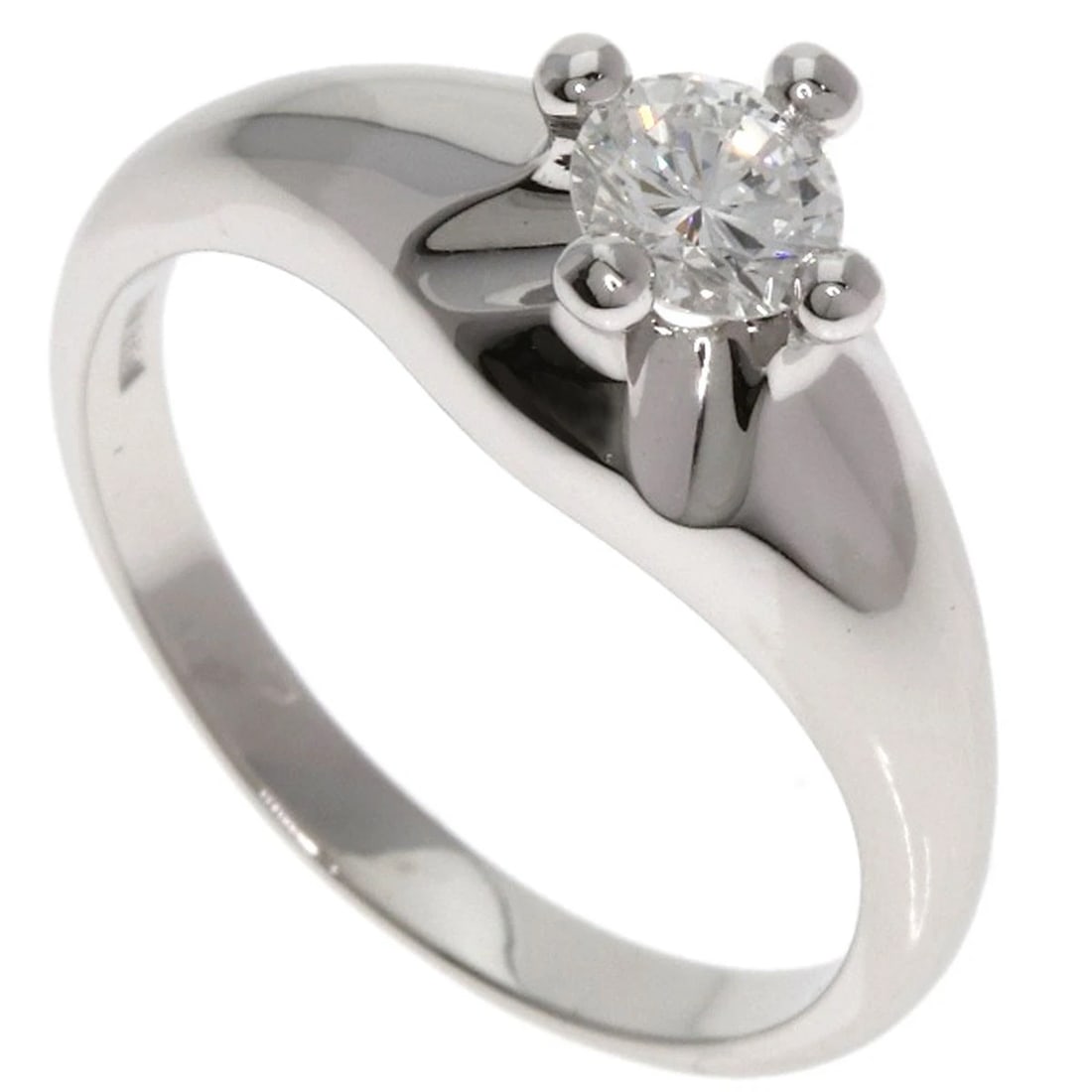 BVLGARI CORONA DIAMOND RING PLATINUM PT950: BVLGARI Corona Diamond Ring Platinum PT950 Brand: BVLGARI Type/Style: Ring Material: Platinum PT950 Main Stone Natural Color: Silver Size: 4.25(US) Accessories: None Accessories Notice: Wh
