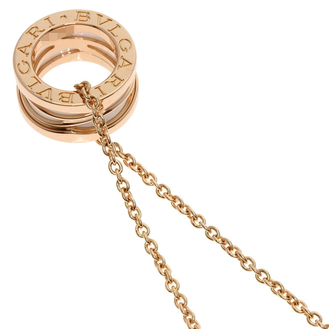 BVLGARI B.ZERO1 LEGEND WHITE CERAMIC NECKLACE K18 PINK GOLD: BVLGARI B.zero1 Legend White Ceramic Necklace K18 Pink Gold Brand: BVLGARI Type/Style: Necklace Material: K18 Pink Gold Color: Gold Size: Chain Length:18.1inch/46cm Chain Width:0.6inch/1.4mm Top Size: