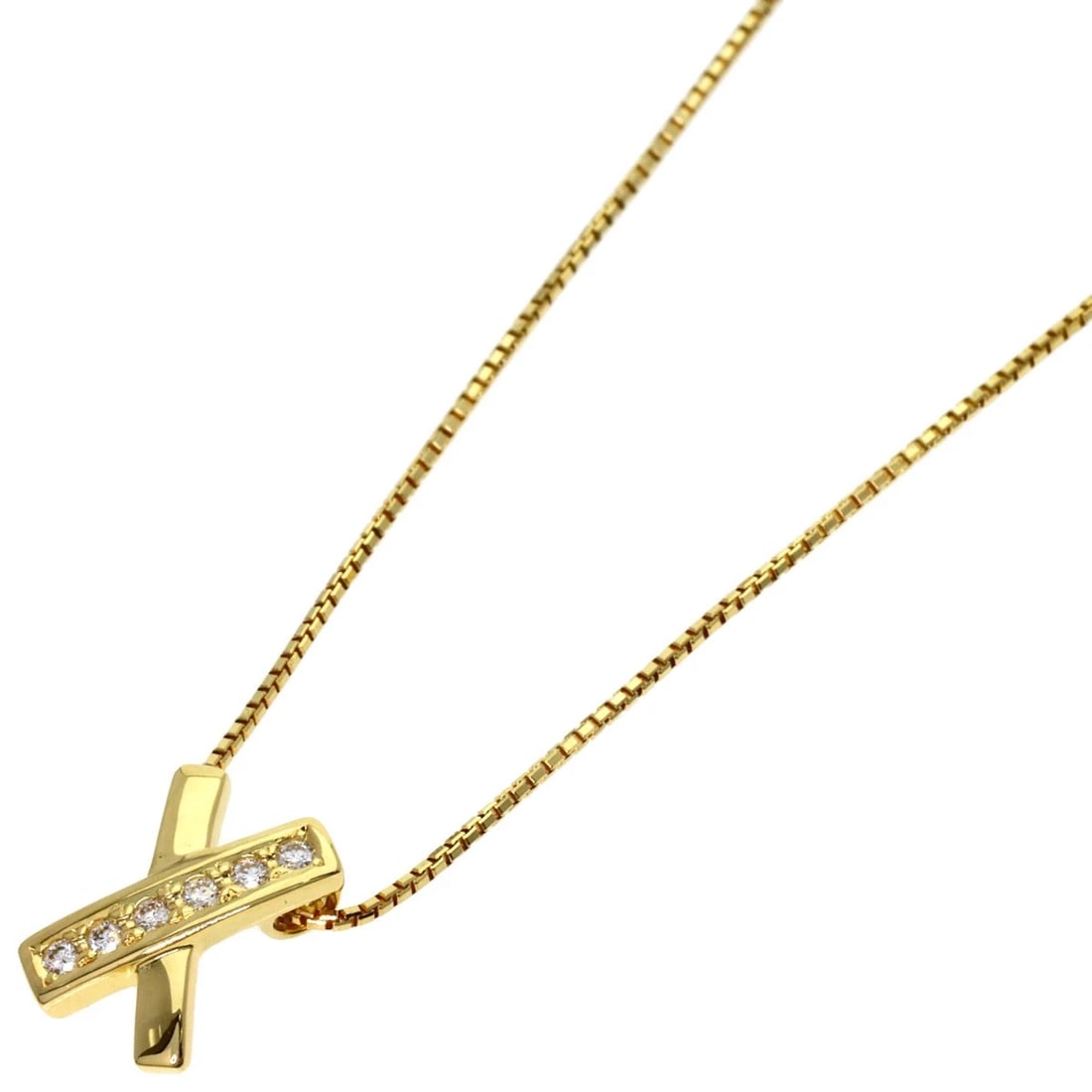 TASAKI DIAMOND NECKLACE K18 YELLOW GOLD: TASAKI Diamond Necklace K18 Yellow Gold Brand: TASAKI Type/Style: Necklace Material: K18 Yellow Gold Color: Gold Size: Chain Length:15.7inch/40cm Chain Width:0.3inch/0.7mm Top Size:0.4inch/10.2x7.11.5