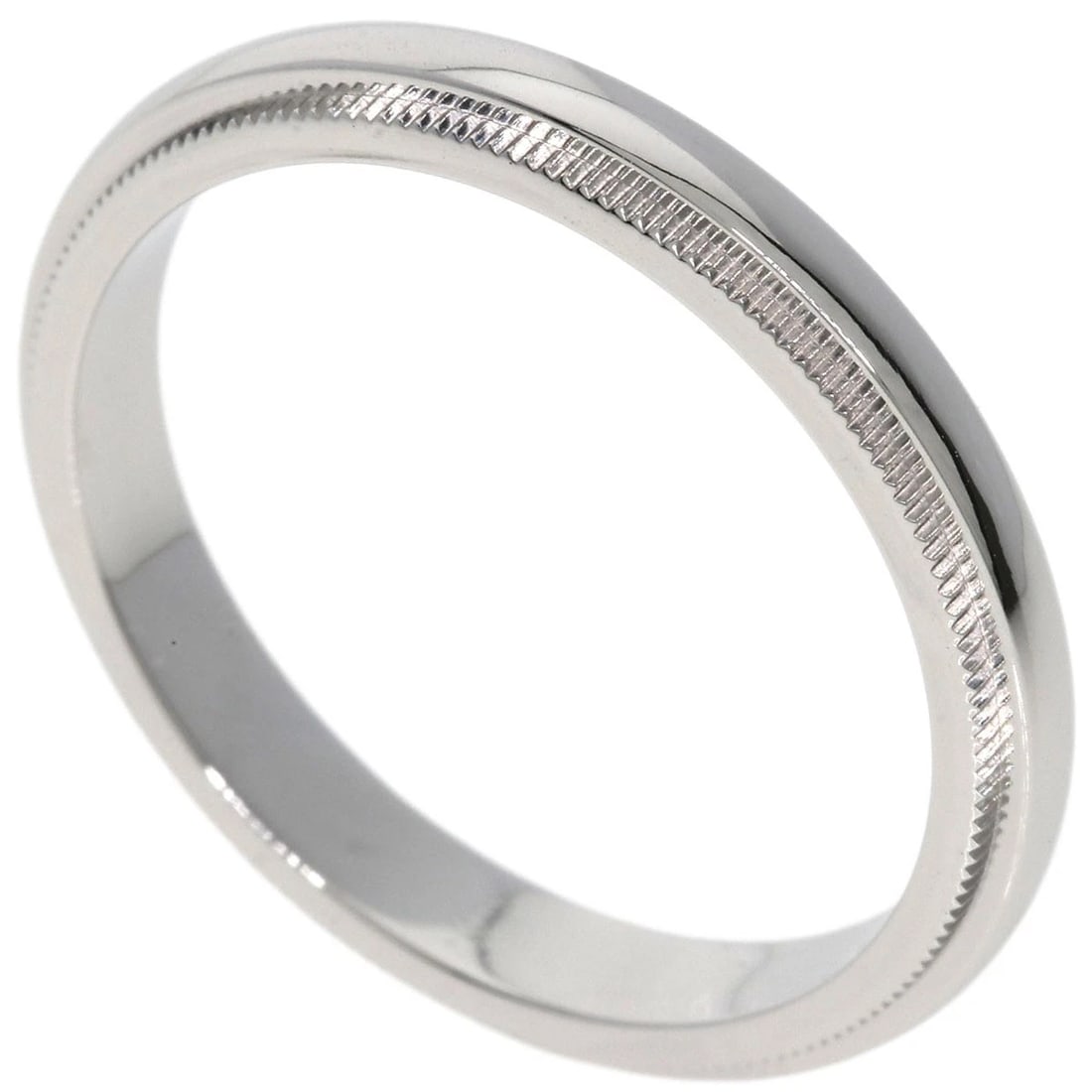 TIFFANY&CO. MILGRAIN RING PLATINUM PT950: TIFFANY&Co. Milgrain Ring Platinum PT950 Brand: TIFFANY&Co. Type/Style: Ring Material: Platinum PT950 Color: Silver Size: 9(US) Accessories: None Accessories Notice: When purchasing pre-ow
