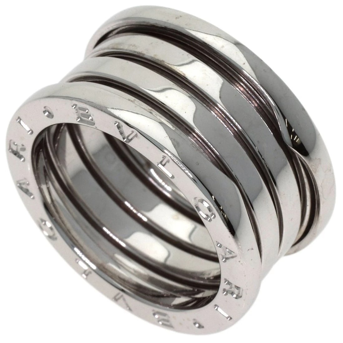 BVLGARI B.ZERO1 RING K18 WHITE GOLD: BVLGARI B.zero1 Ring K18 White Gold Brand: BVLGARI Type/Style: Ring Material: K18 White Gold Color: Silver Size: 6.5(US) Accessories: None Accessories Notice: When purchasing pre-owned goo