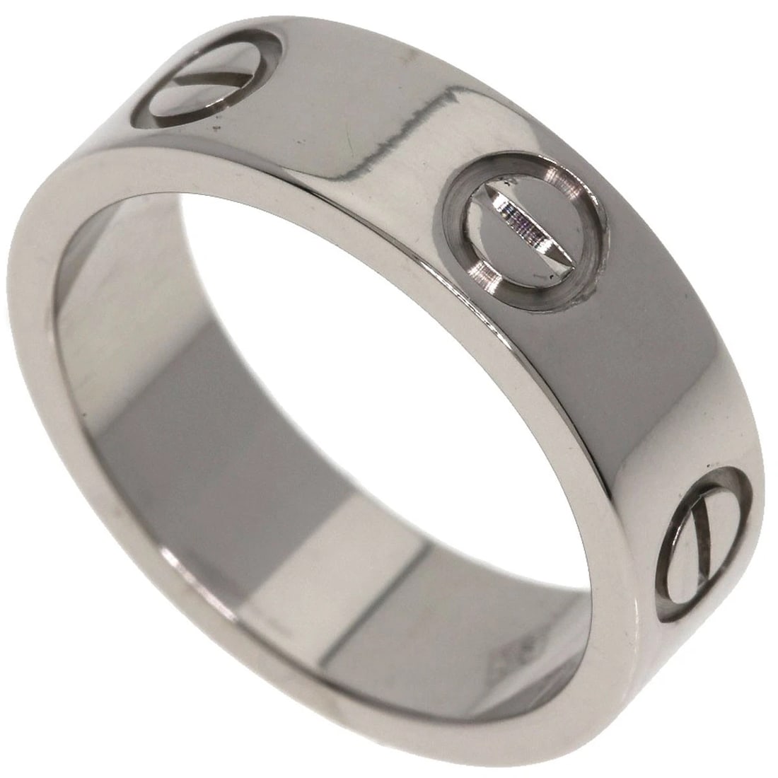 CARTIER LOVE RING K18 WHITE GOLD